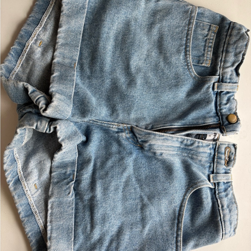 American Apparel Light Blue Denim Shorts